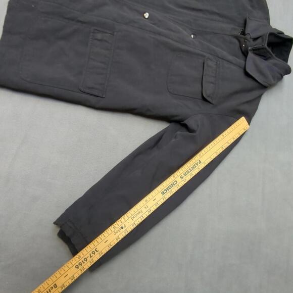 Fay Heavy Canvas Chore Coat Gray XL Snap in Liner  Fire Hook/ Lobster Claw - Picture 4 of 9